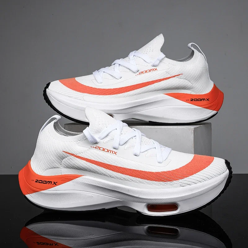 

Unisex Fashion Sneakers Men Up Round Toe Cushioning Running Shoes Woman Trainer Race Breathable Couple Tenis Shoe Outdoor Sports