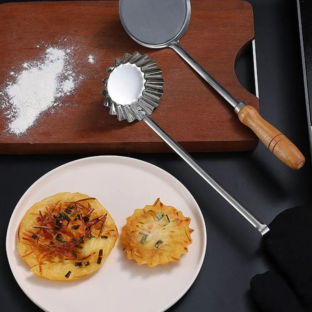 

Home Long Handle Stainless Steel Deep-fried Meat Pie Scoop Fried Food Serving Spoon Meatball Spoon Ball Maker