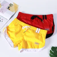 Brand Designer Men's Mesh Beathable Home Flat Pants Boxer Underwear Aro pants Breathable Pure Loose Fitting Underpants For Male 2