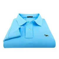 Polos brodés 100% coton pour hommes, chemises à manches longues, petit LOGO, vêtements décontractés, mode sportive, haute qualité 3