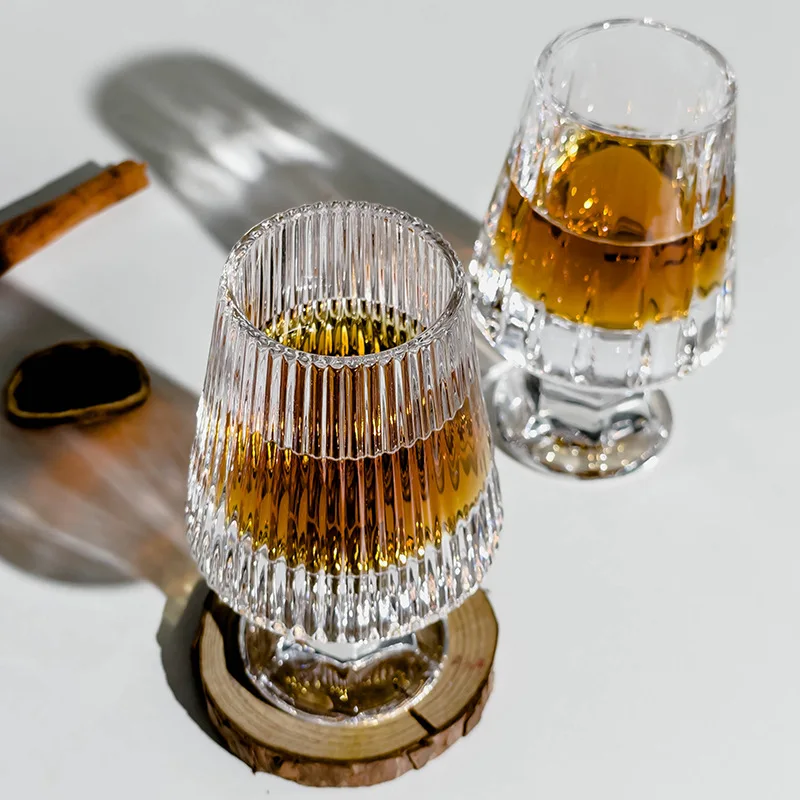 Description Picture 5 of item70ml Bourbon Whisky Crystal Glass Snifter  Narrow Rim Tasting Glasses - Handcrafted - Good for Cognac Brandy Scotch