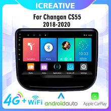 

Car Multimedia Player 2 DIN 10 INCH 4G Carplay Android For Changan CS55 2018 -2020 Autoradio GPS Navigation BT WIFI FM Head Unit