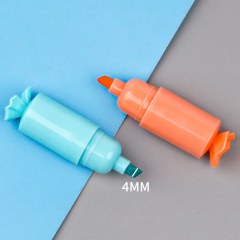 Highlighter Marker Ellen Brook 1 Pack Cute Mini Highlighter Lovely Candy Paint Marker Pen School Office Office Supplies Kawaii Funny Stationery highlighter pen marker pen highlighter marker