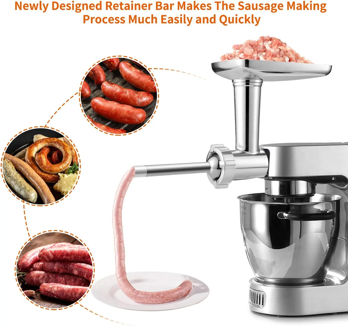 Kenwood MAX980ME Sheeter Set Spaghetti Cutter and Fettuccine Cutter Accessories for Planetary KCC+KVC+KVL+KMX Kneading Machine pasta attachment