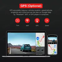 Caméra de tableau de bord D30H pour les touristes, enregistreur GPS, objectif de voiture, DVR, 4K, 2160P, WiFi, puce Novatek 96663, capteur d'image Sony, vision nocturne 3