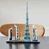 City Streetscape Architecture Dubai 21052 London Sydney Shanghai Building Blocks Kit Bricks Classic Model For Children toys 1