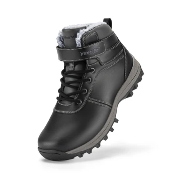 Fittington Snow Boots for Men Winter Boots Wide Fit -15℃ Cold-proof Warm Thick Lined Outdoor Hiking Shoes Men's Winter Footwear