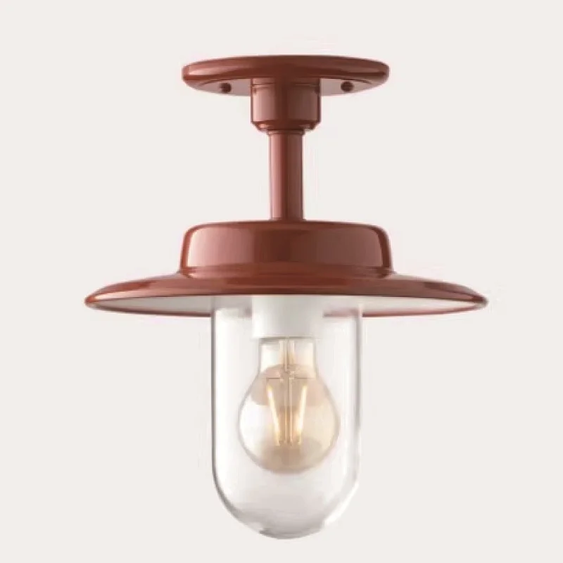 

E27 Nordic Modern Minimalist Entrance Porch Light Aisle Ceiling Light Glass Bedroom Study Medieval Balcony Light