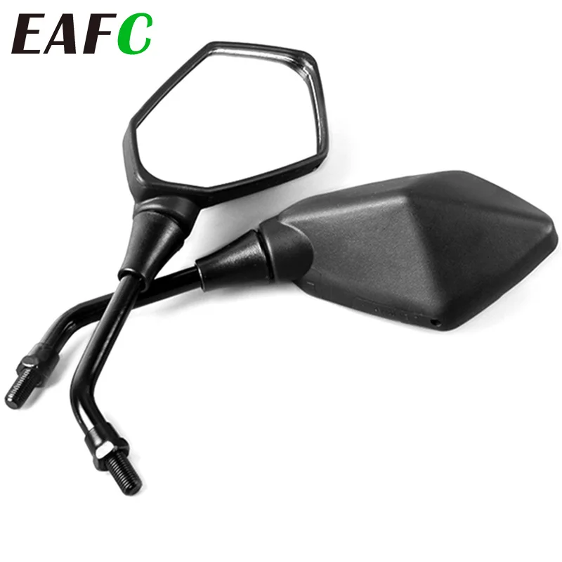 Motorcycle Mirror 2Pcs/Pair Universial 8mm 10mm Motorcycle Mirror Scooter E-Bike Rearview Mirrors Electromobile Back Side Convex Mirror