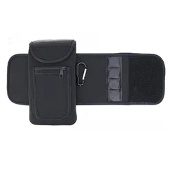Magnetic Water Bottle Holder with Key Pocket and Mobile Phone Storage - Gym Accessory (Black)