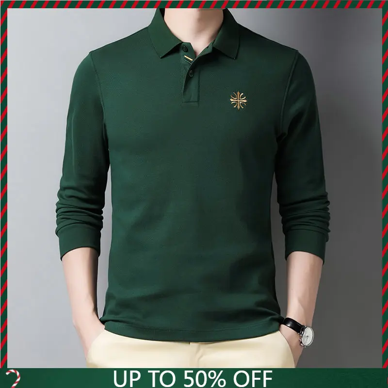 

Men Fashion Clothes 2023 T Shirt Luxury Designer Embroidery Polo Shirts Spring Cotton Lapel T-shirts Business Tshirt Homme Tops