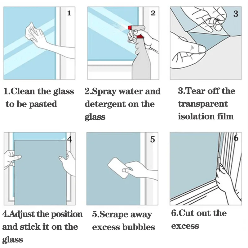 Reflective Shading Glass Sticker, Single Perspective Mirror, Window Film,  Sliding Door, Balcony, Decorative Filtre, Film Adhesif - AliExpress