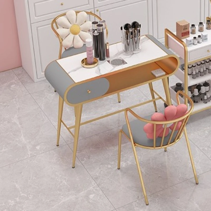 Modern Vacuum Manicure Tables Marble Exquisite Salon Simple Nails Designer Nordic Minimalist Tavolo Manicure Furniture HD50ZJ