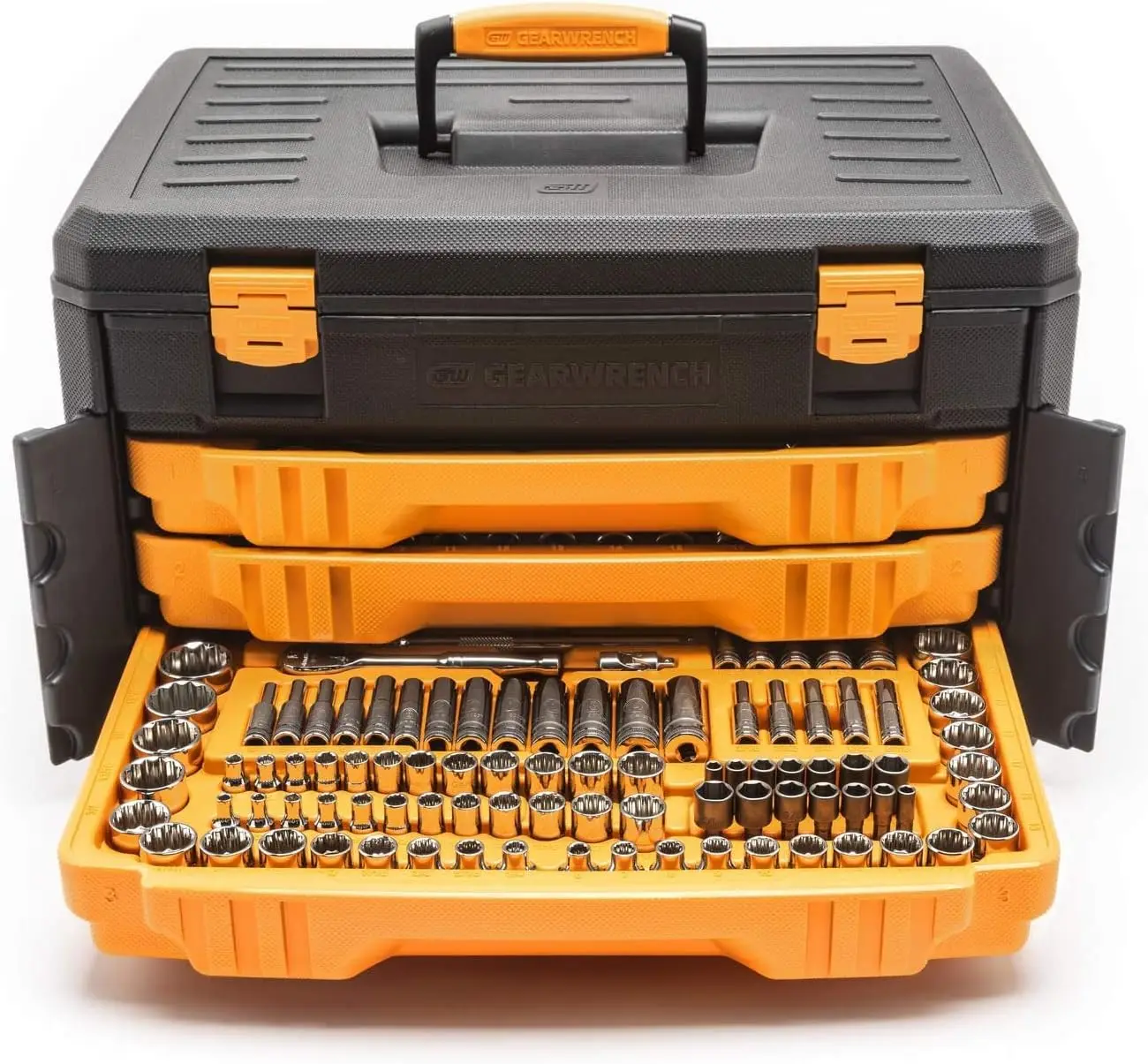 243 Piece Mechanics Tool Set in 3 Drawer Storage Box | 12 Point 6