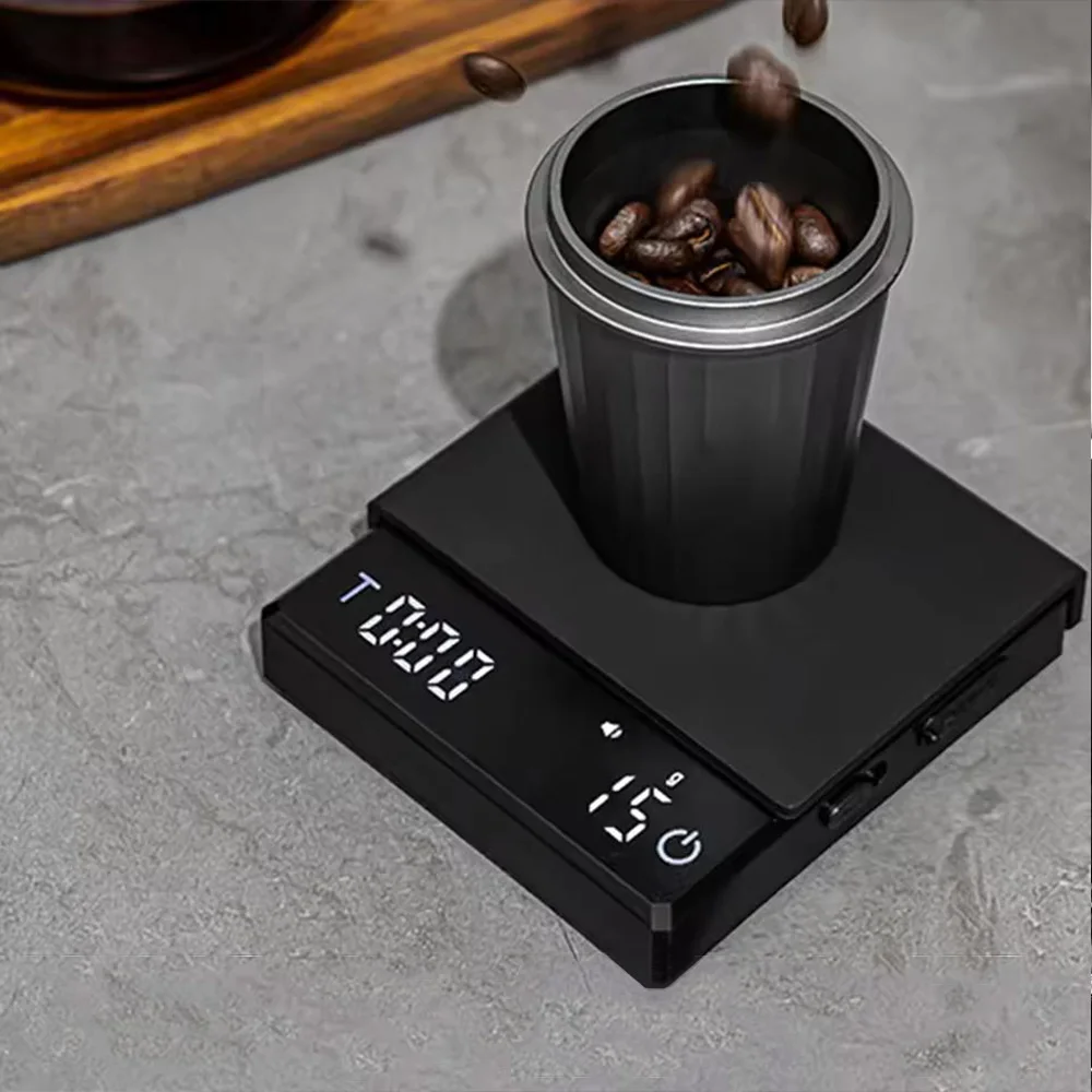 ميزان القهوة الذكي عالي الدقة بوزن 0.1 جرام مزود ب...