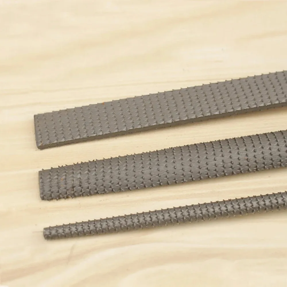 8" Wood Rasp Files Coarse-Teeth Woodworking Filing Round Flat Half-Round File
