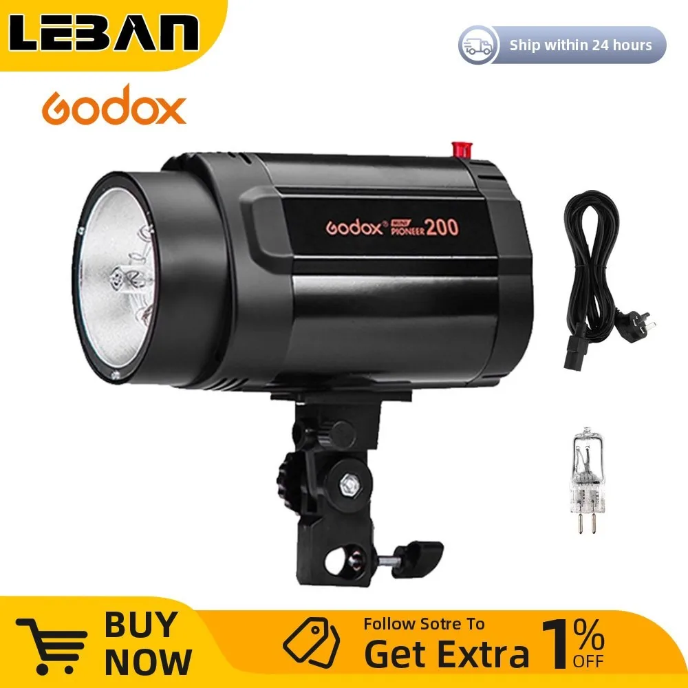 Godox 200W Mini Portable Monolight Photography Photo Studio Strobe