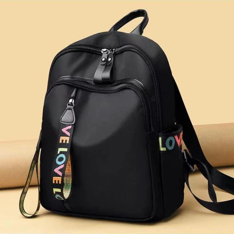 

Женский рюкзак, новинка 2024, однотонная модная универсальная Студенческая школьная сумка для отдыха, Вместительная дорожная сумка, оптовая продажа