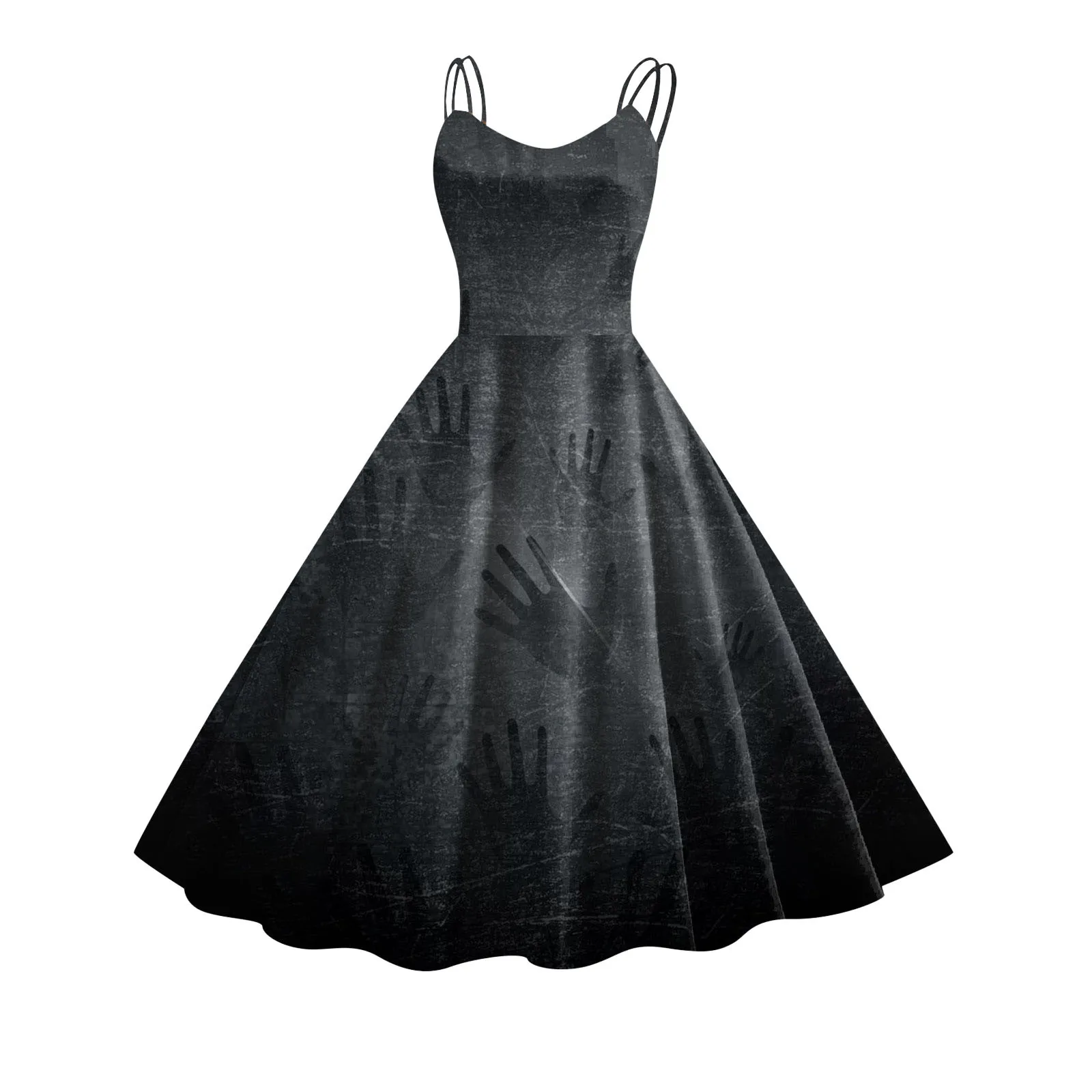 thumbnail image 2 of Zenana Women & Plus Sleeveless Jersey Flared Swing Tank Dress With Side 2 of 10