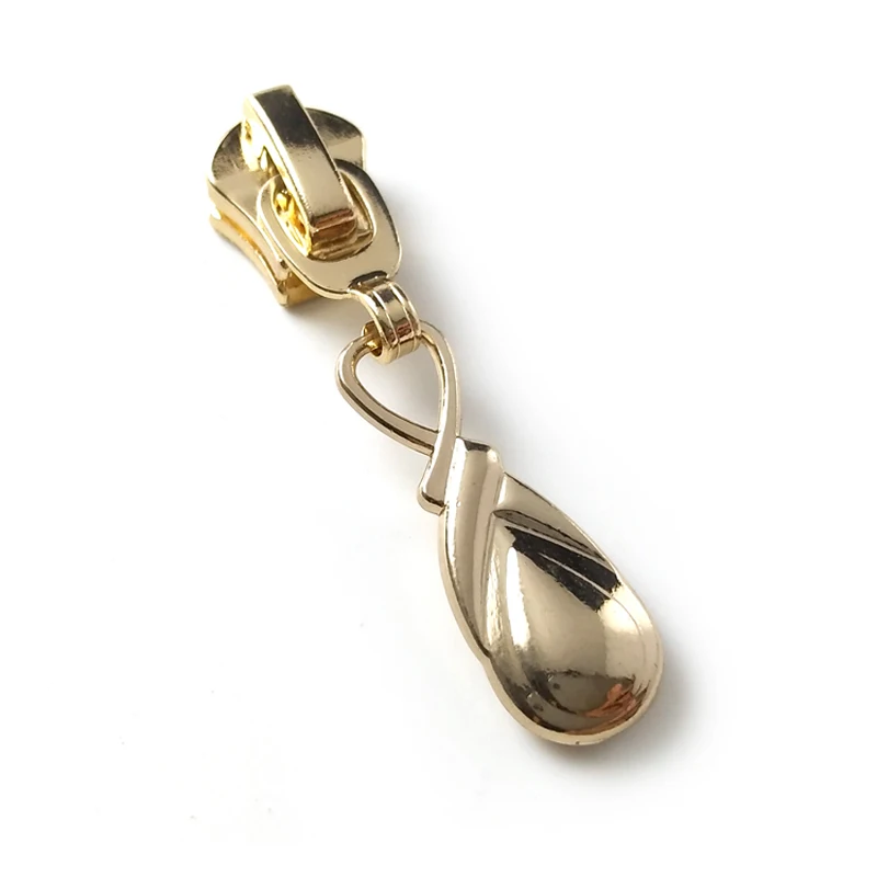 Zipper Pulls with Teardrop Shape, Fashion Apparel Accessories, 5 # Sliders, 20 PCs/Lot