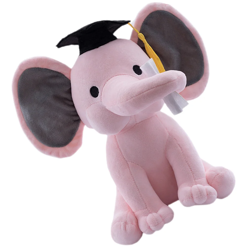 

Graduation Gift Elephant Adorable Cartoon Baby Gift For Girls Toy Stuffed Decor Lovely Doctor Comfortable