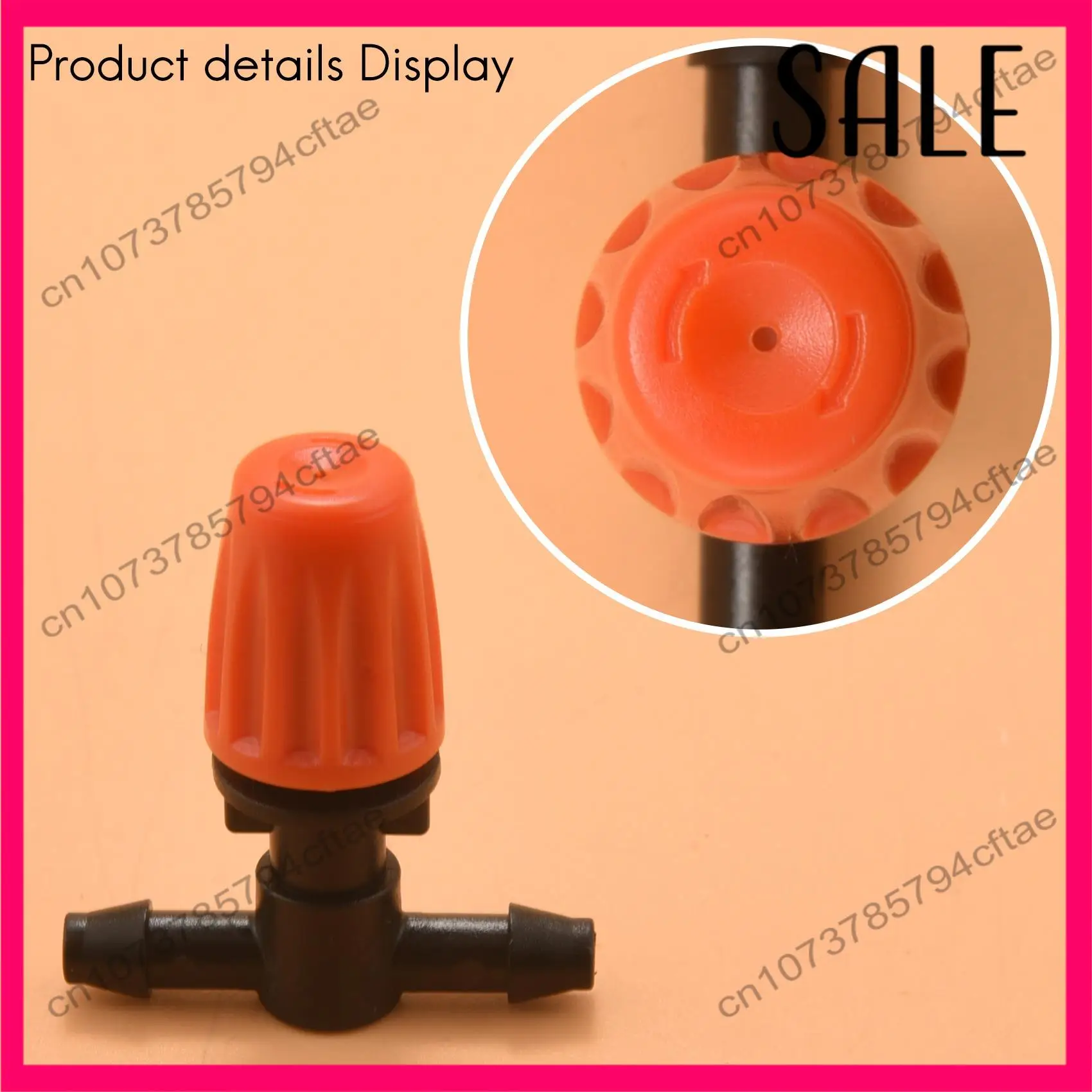 -A12R 50개 3방향 분무 노즐, 조정 가능한 미스트 노즐, 점적 관개 이미터, 온실 급수 시스템