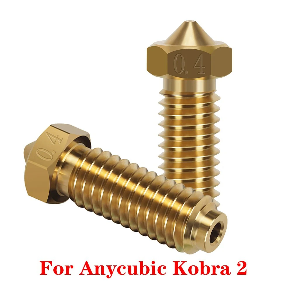 

For Anycubic Kobra 2 Volcano Nozzle 0.2/0.4/0.6/0.8mm Brass High Flow High Precision 1.75mm Filament 3D Printer Accessories E3D