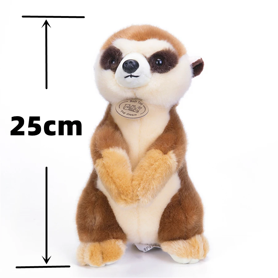 Meerkat High Fidelity Anime Cute Mongoose Plushie Suricate Plush Toys Lifelike Animals Simulation Stuffed Doll Kawai Toy Gifts 2