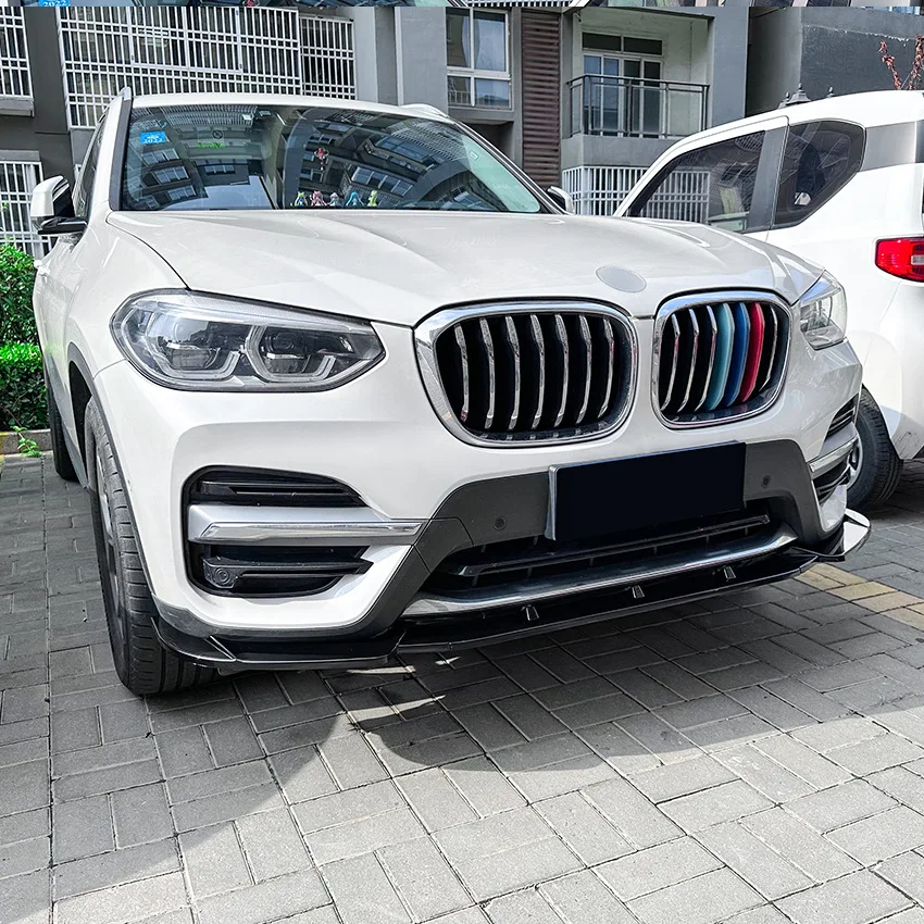 BMW X3 X3M G01 F97 PRE-LCI Glänzend Schwarz Vorne Splitter Lip M