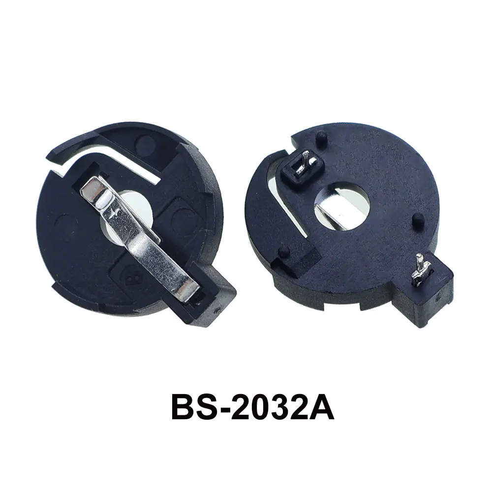 JCD 10pcs SMD SMT CR2450 CR2032 CR2025 CR1220 3V Battery Button BS-2032/1220/1616 Cell Coin Battery Holder Socket Case Box image 9