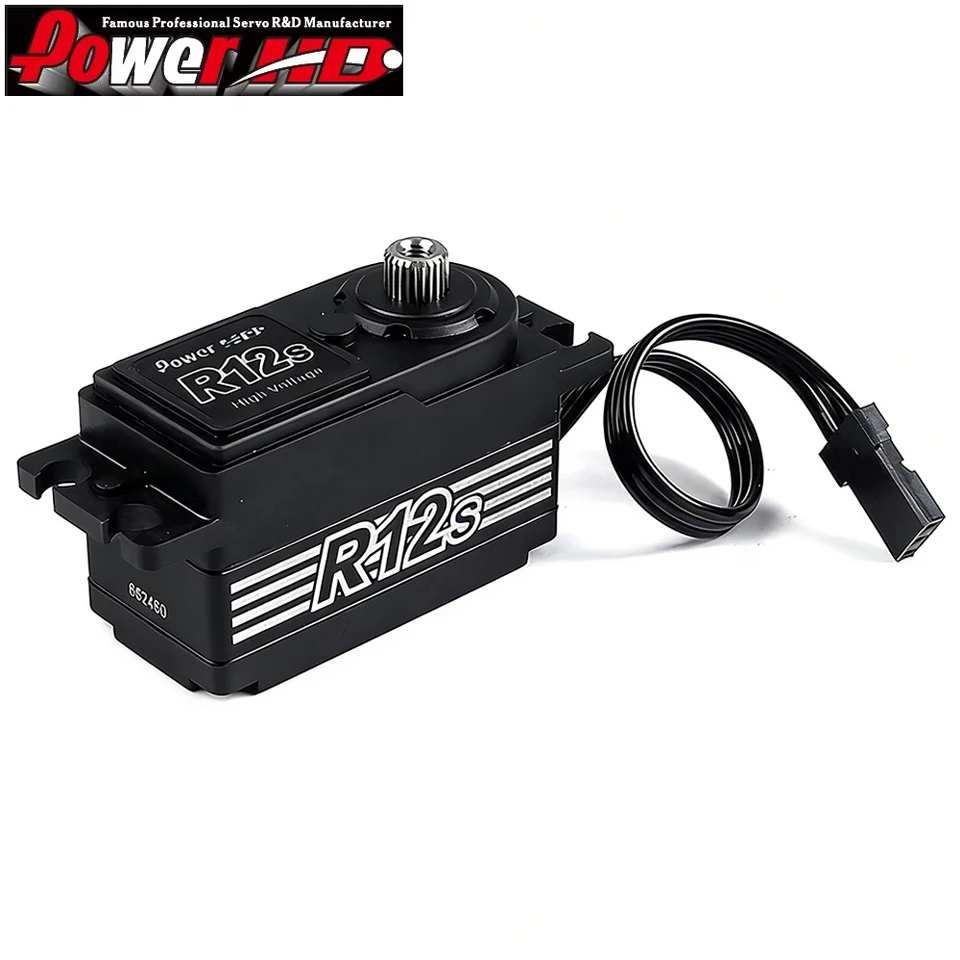 パワー HD R12S 12 キロ 6.0-8.4V 高トルクチタンギアデュアルボール
