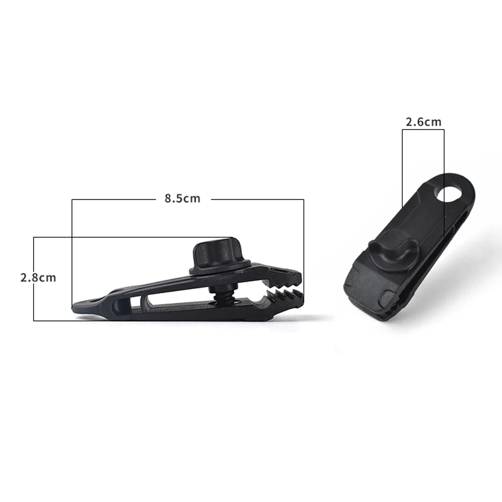 Tent Clips 5PCS Tent Canopy Clip Outdoor Wind Rope Reusable Clamps Awning Tarpaulin Buckle Camping Mountaineering Shelters Accessories