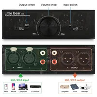 Little bear MC2 Mini 2-Way Fully Balanced XLR RCA Converter Stereo Audio Adapter Passive Preamplifier 2