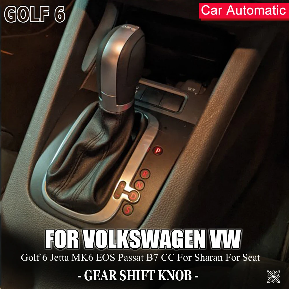 Noir - Couvercle de pommeau de levier de vitesse en gel de pton, Pour Volkswagen  VW Golf 6 Passat B7 Jetta CC - Cdiscount Auto