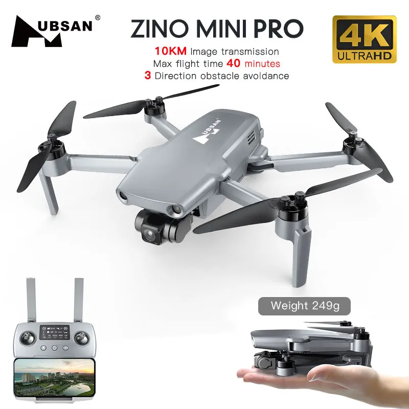 

Hubsan ZINO Mini PRO SE 249g GPS Drone with 4K Camera 3-Axis Gimbal Quadcopter 45mins 10KM Obstacle Avoidance Professional Dron