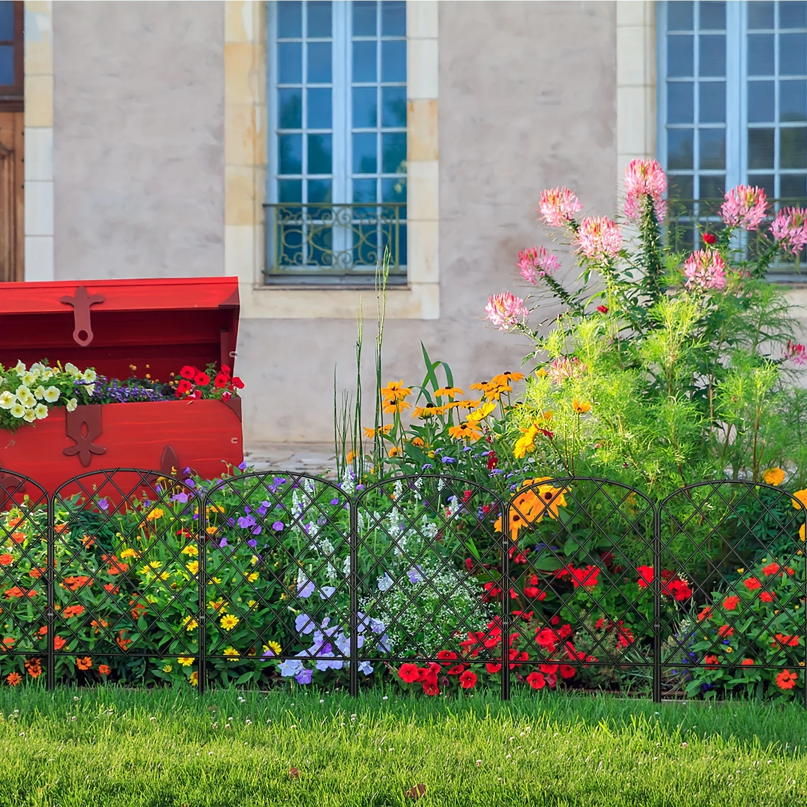 

Rustproof Metal Wire Fencing Border Animal Barrier, Flower Edging for Landscape Patio Yard Outdoor Decor Peacock decor Peacock f