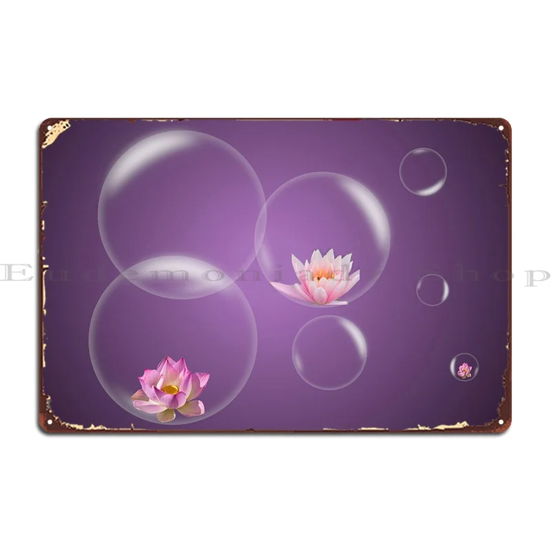 

Lotus Metal Sign Rusty Design Club Print Classic Tin Sign Poster