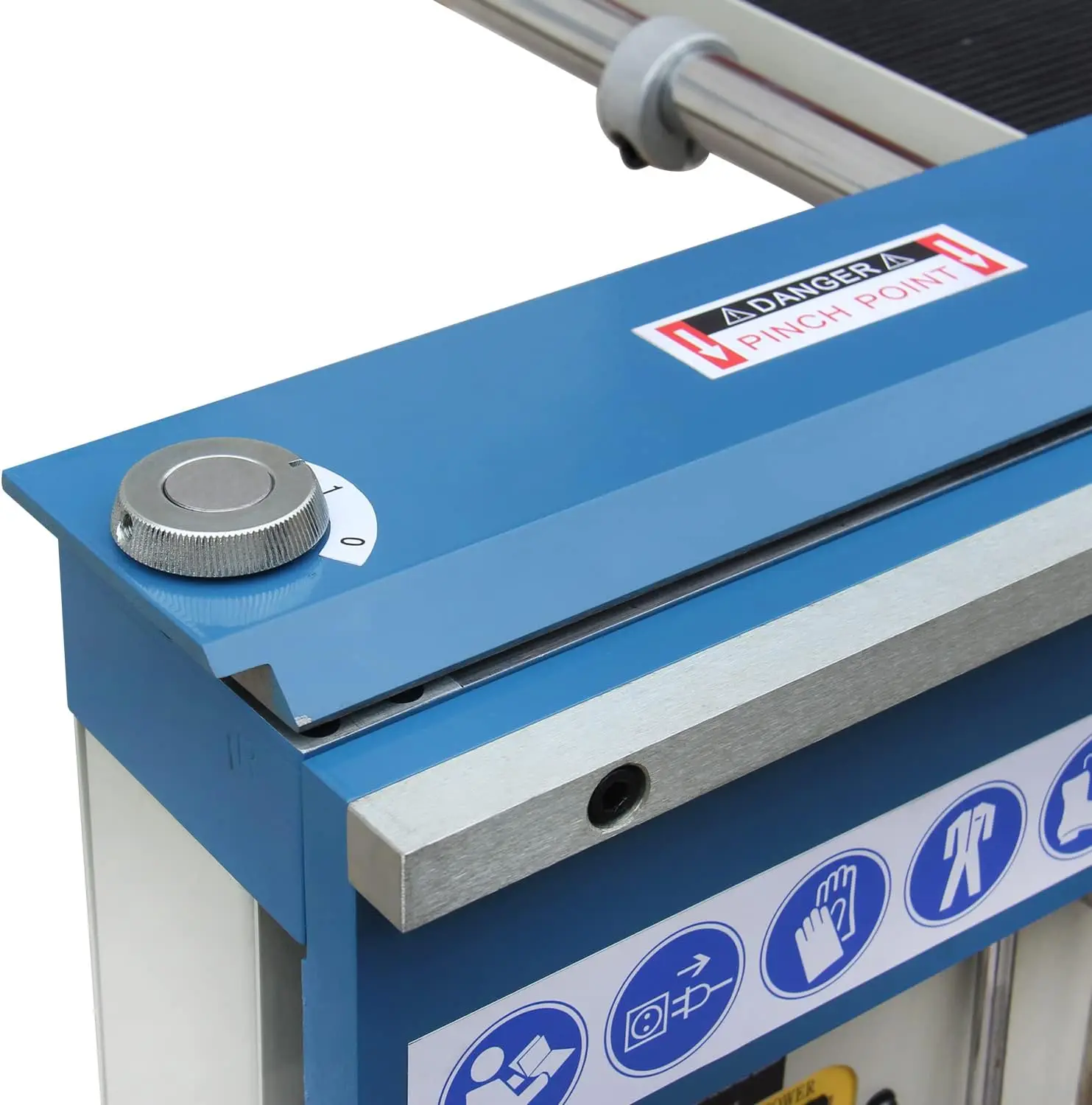 48-Inch Magnetic Sheet Metal Press Brake, 16-Gauge Mild Steel Capacity, 6-ton magnetic power, bend boxes or pans to any depth