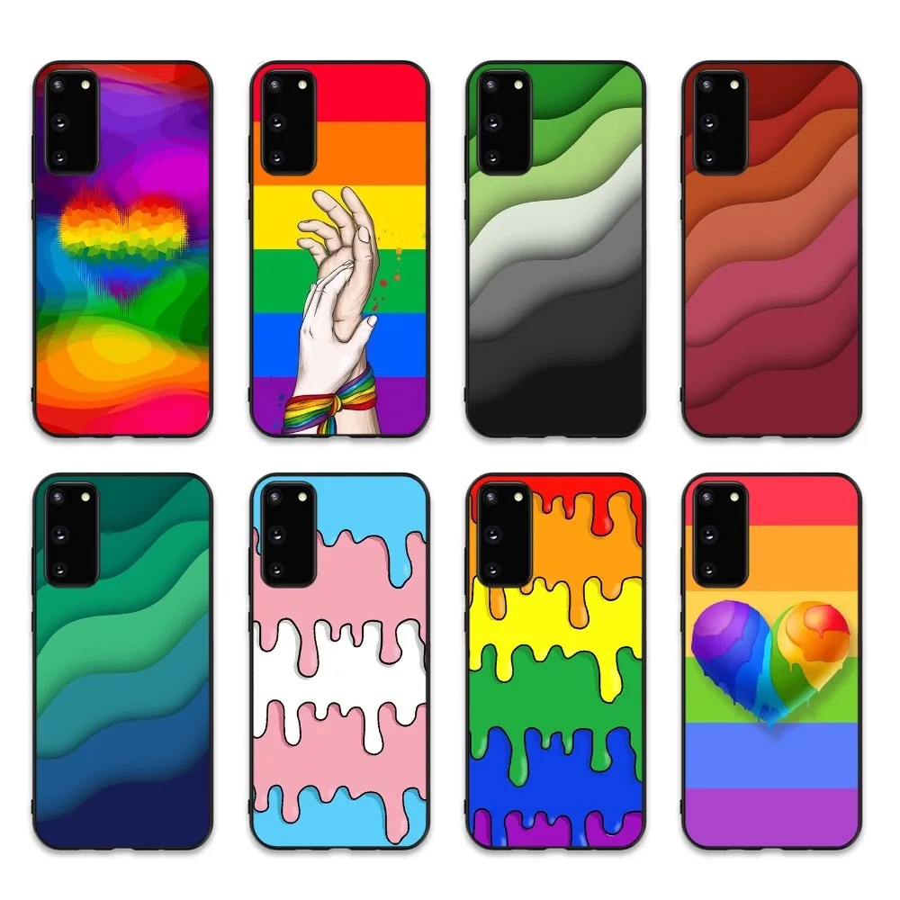 

Gay Lesbian LGBT Rainbow Pride Phone Case For Samsung S 9 10 20 21 22 23 30 23plus lite Ultra FE S10lite Fundas