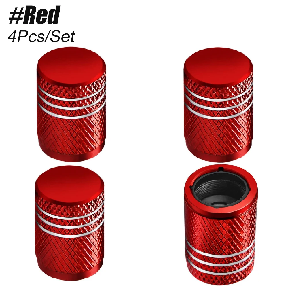 4PCS Corrosion-Resistant Leak-Proof Tire Valve Caps - Universal Fit