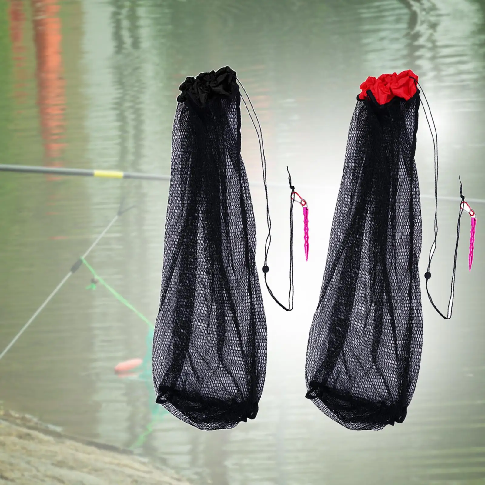 Fishing Net Bag Nylon Outdoor Width 60cm, Length 150cm Fish Collection Bag