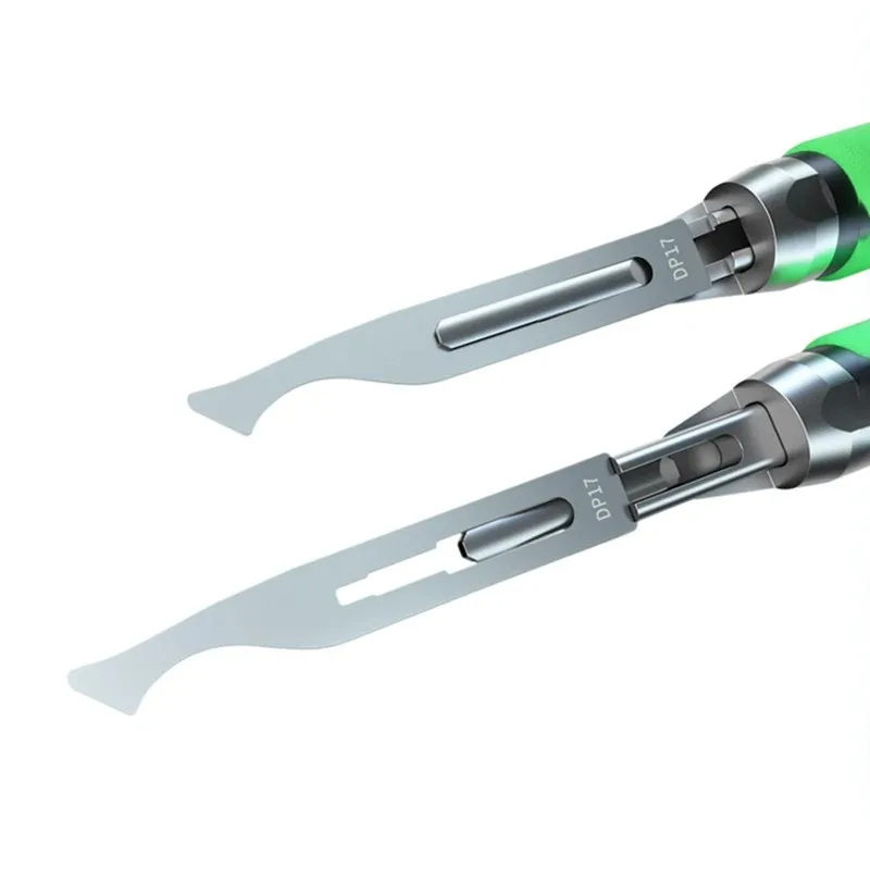 미징 KC8 미끄럼 방지 퀵 릴리즈 나이프 휴대폰 CPU NAND 접착제 제거 블레이드 메인보드 BGA 칩 스크레이퍼 프라이 나이프 키트