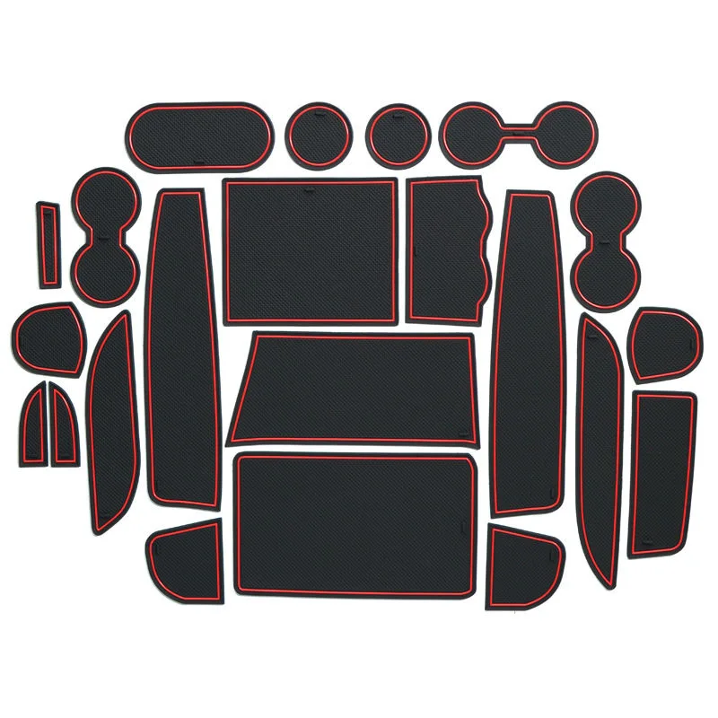 

Anti-Slip Gate Slot Mat For Toyota Alphard Vellfire 30 AH30 2015 2016 Door Groove Pad Rubber Coaster Auto Interior Accessories