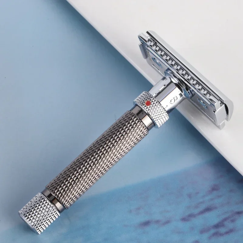Yaqi Adjustable The Final Cut Chrome And Gunmetal Color Safety Razor for Men Provide Comfortable Grip With 12mm Handle Diameter