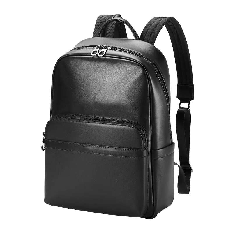 

High Quality Men Large Backpack Genuine Leather Travel Bag