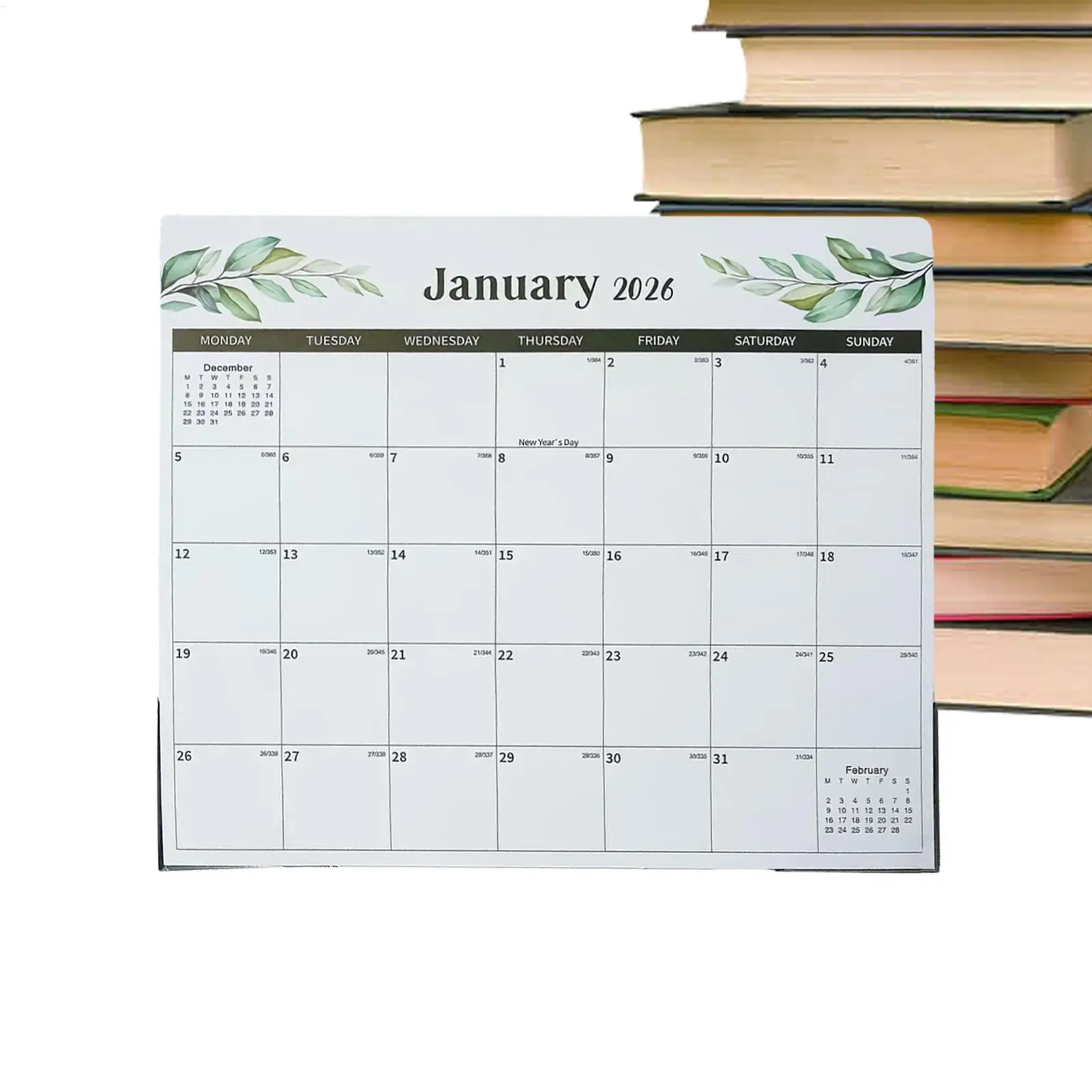 18-Month Magnetic Fridge Calendar (Jan 2026 - Jun 2027)