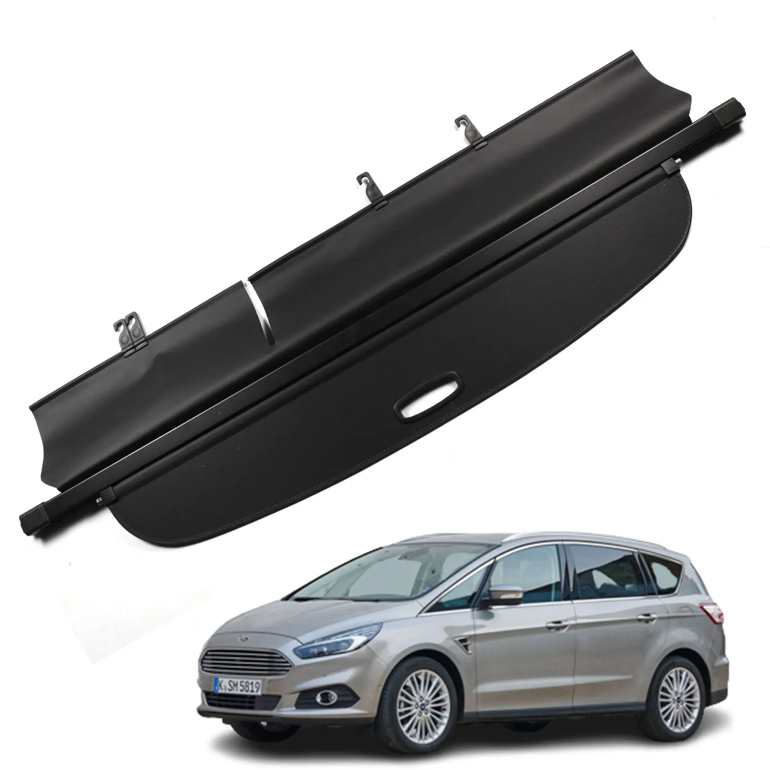 OEM ODM 2023 Car Accessories Interior Decorative  Car Cargo Cover for Ford S-MAX  2015-2018 Bopar Parcel Shelf