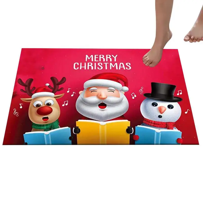 

Christmas Entrance Mat Christmas Blanket Rug For Bathroom Merry Christmas Doormat Winter Christmas Door Mat For Porch Stairs