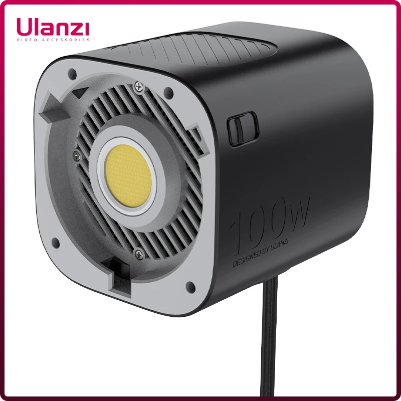 Ulanzi LT026 100W COB 비디오 라이트, 5600K 심리스 디밍 제어 사..