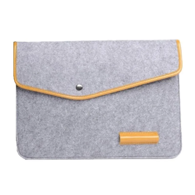 Zarf Laptop Çantası Macbook Kol Anti Scratch Taşıma Çantası 11/13/15 inç Dizüstü Çanta Düğme Kılıfı Çoklu Telefon Cepleri